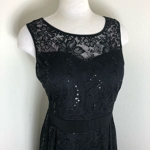 XL Black lace sparkle dress